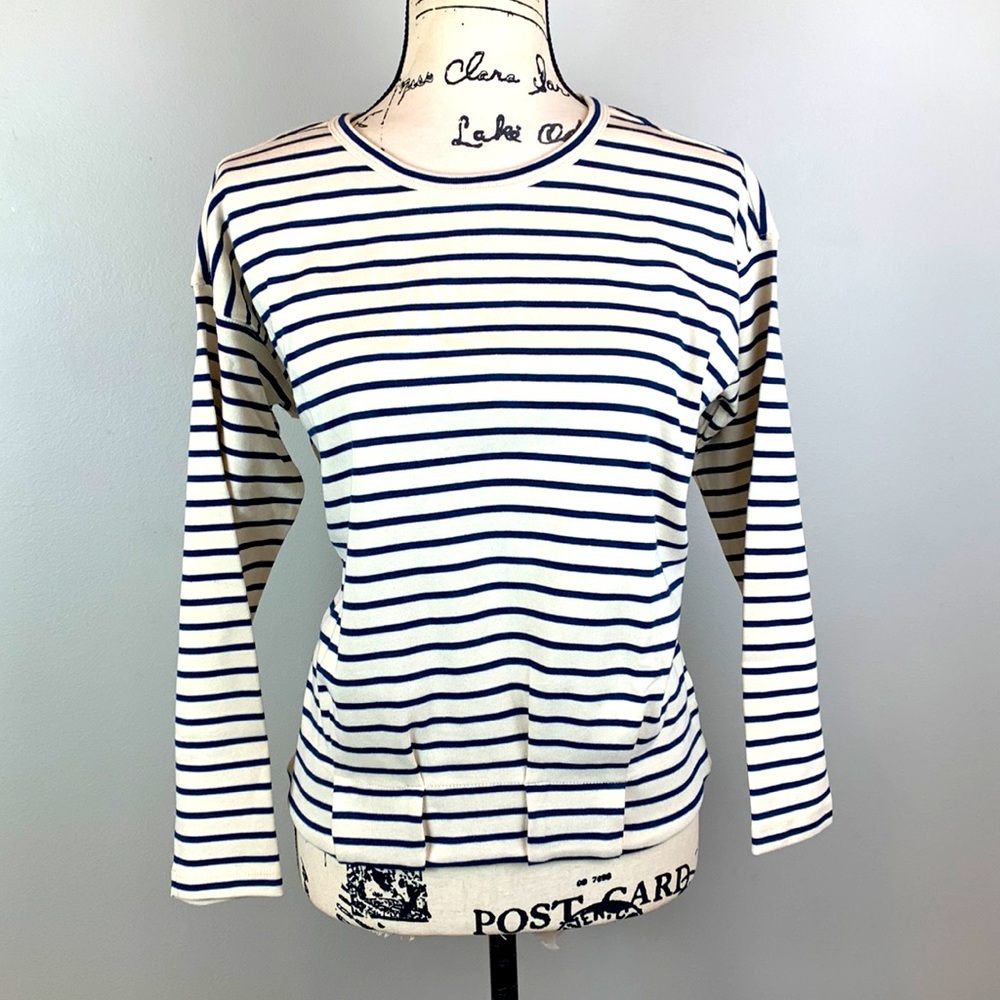 Vineyard Vines Striped Gathered Hem Top NWT